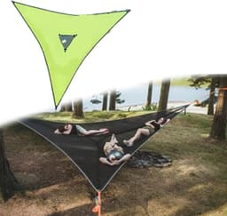 image-Multi-color Hammock with Mosquito Net - Portable Aerial Tent