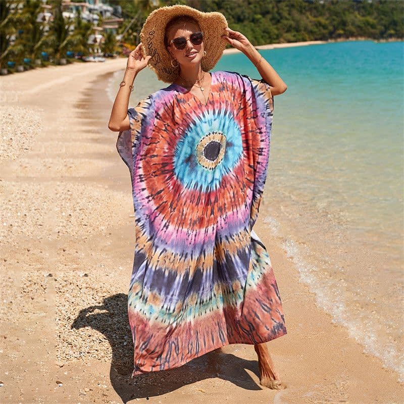image-LH621 European and American beach blouse cotton skirt