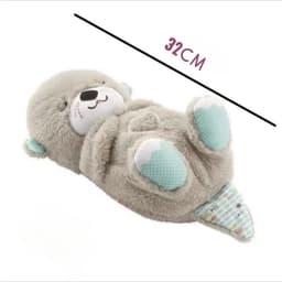 image-Breathing Bear Otter Plush Toy - Soothing Sleep Doll
