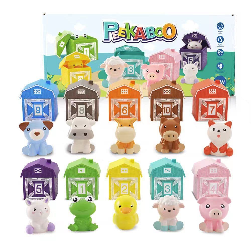 image-Rainbow House Montessori Counting Toys - Dinosaur Series 5-Pack for Kids