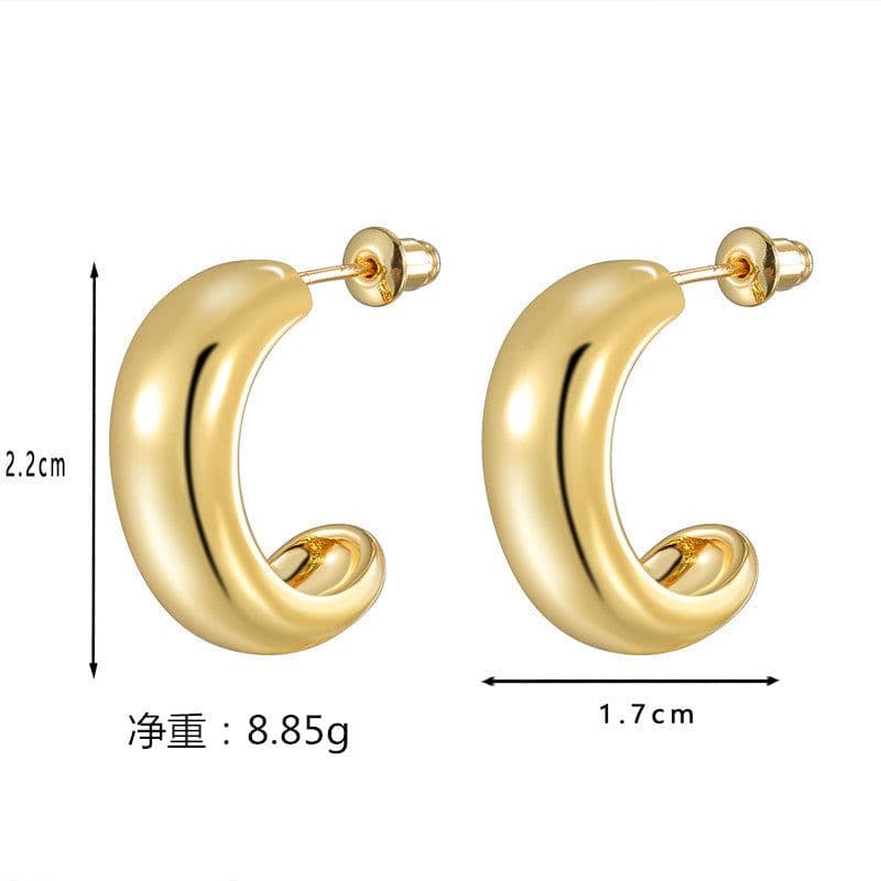 image-French Elegant Earrings - Retro Metal Style