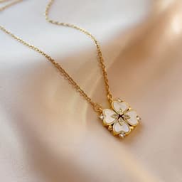 image-Titanium Steel Diamond Necklace - Women's Clavicle Chain
