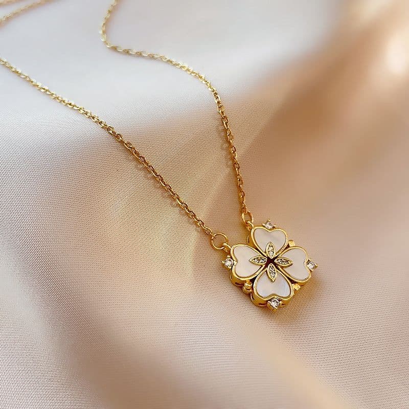 image-Titanium Steel Diamond Necklace - Women's Clavicle Chain