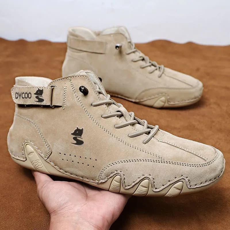 image-Cross-border popular independent station men's shoes high-top men's casual shoes shoes Dr. Ram first layer leather Martin boots men