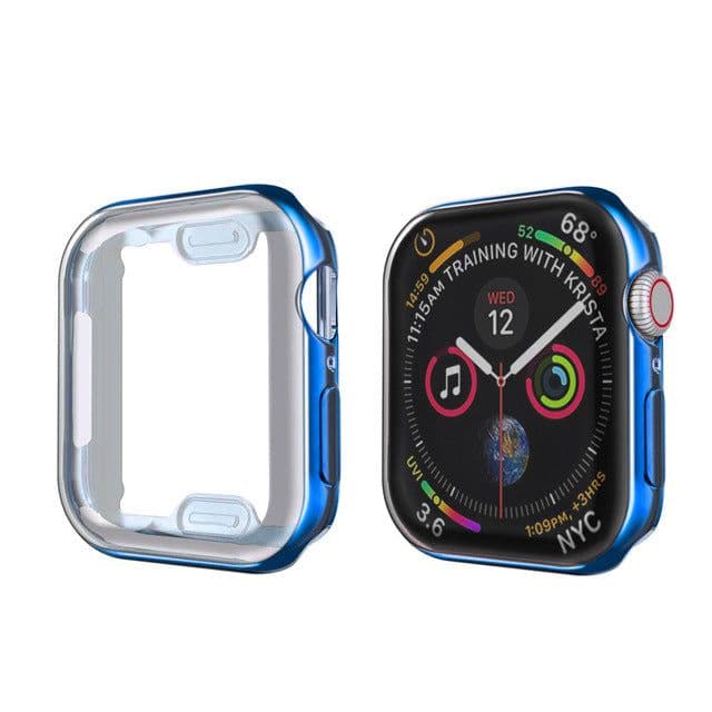 image-Suitable for Apple TPU electroplating case protective case apple iwatch6 5 all-inclusive protective cover Apple watch case