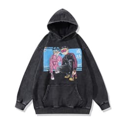 image-Cotton Fleece Hoodie - Kangaroo Pocket Loose Fit XXL