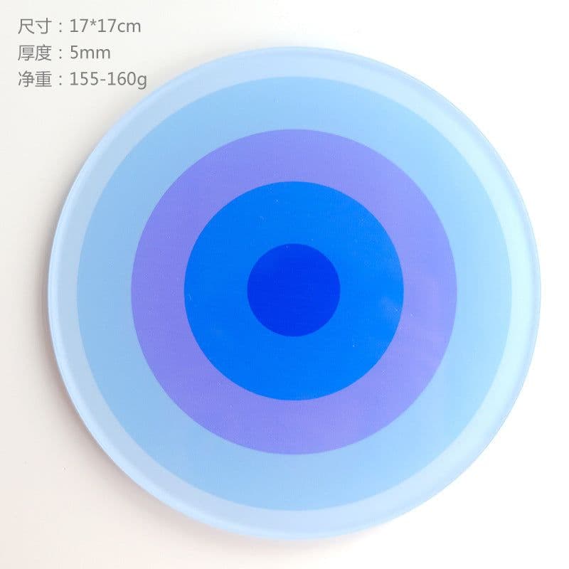image-Simple Acrylic Coaster - Heat Insulation
