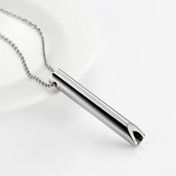 image-Rose Gold Stainless Steel Meditation Necklace