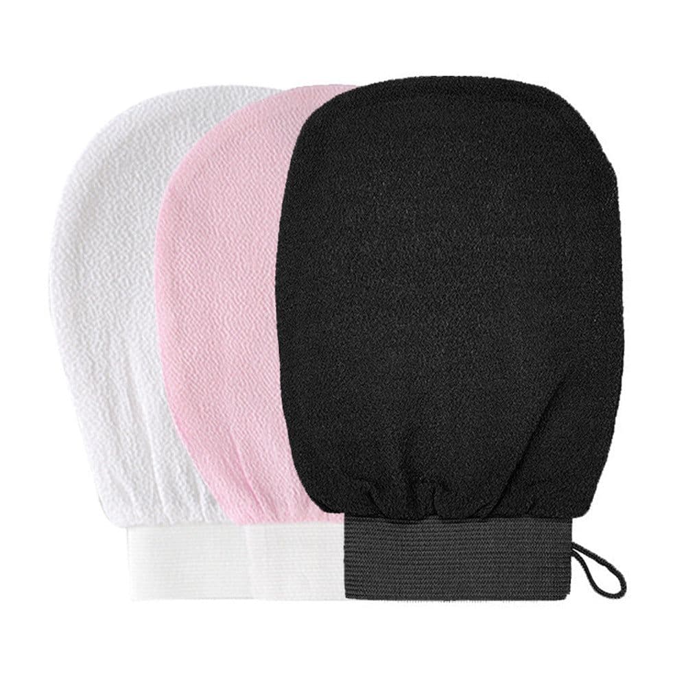 image-Jeniel 15x20 Rayon Pink Bath Gloves - Double-Sided Shower Towel