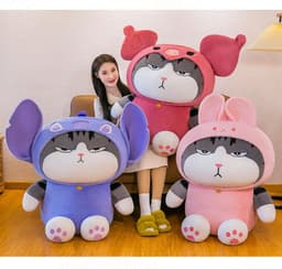 image-Plush Cat Toy 100cm Super Soft Short Plush
