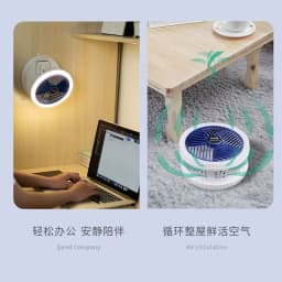 image-2023 new fan portable student dormitory night light desktop fan retractable usb charging small fan