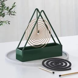 image-Mosquito Coil Holder - Stainless Steel Tripod Black