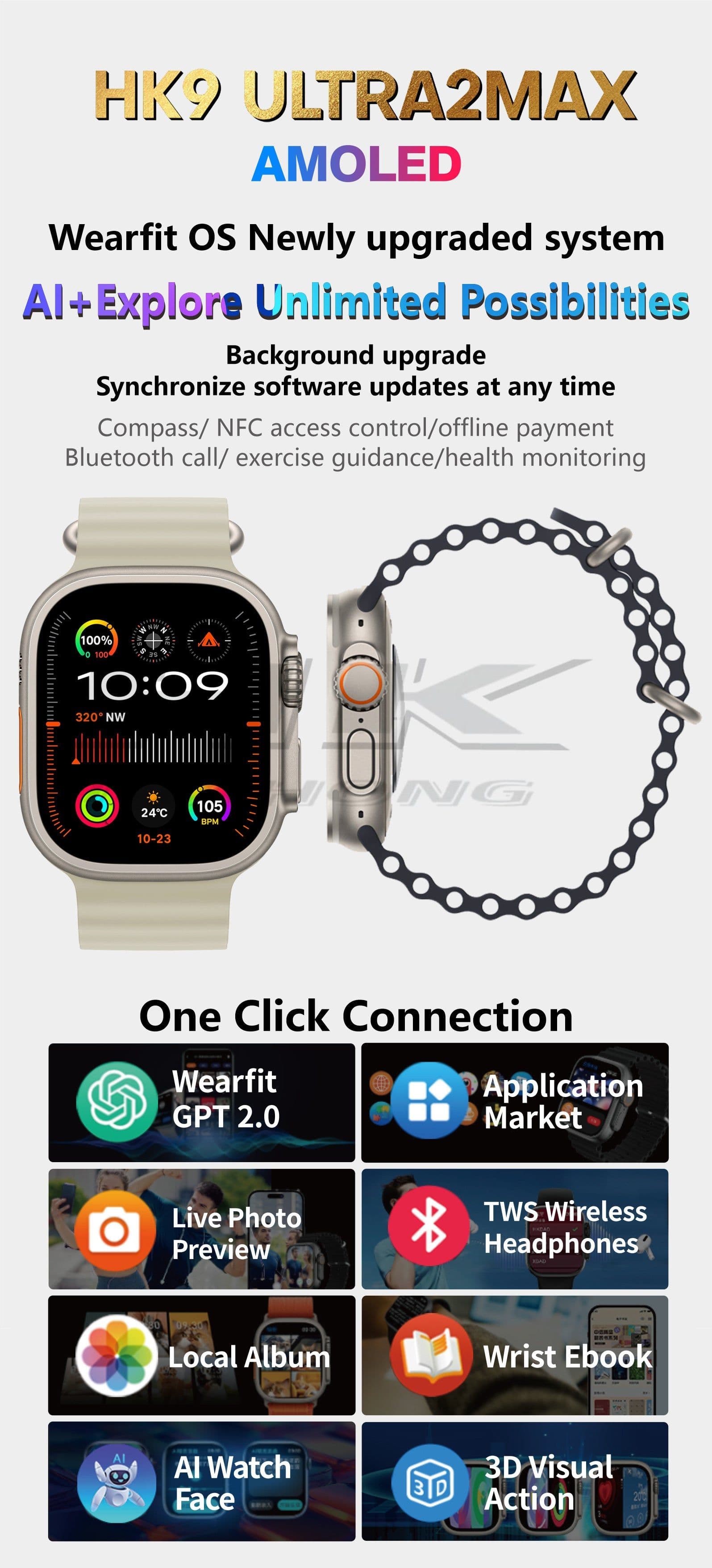image-Bluetooth Smart Watch - Local Album e-Book