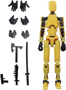 image-3rd Gen Lucky Articulated Toy Soldier, 13 Movable Parts, DIY 3D Printing, Ages 3-6