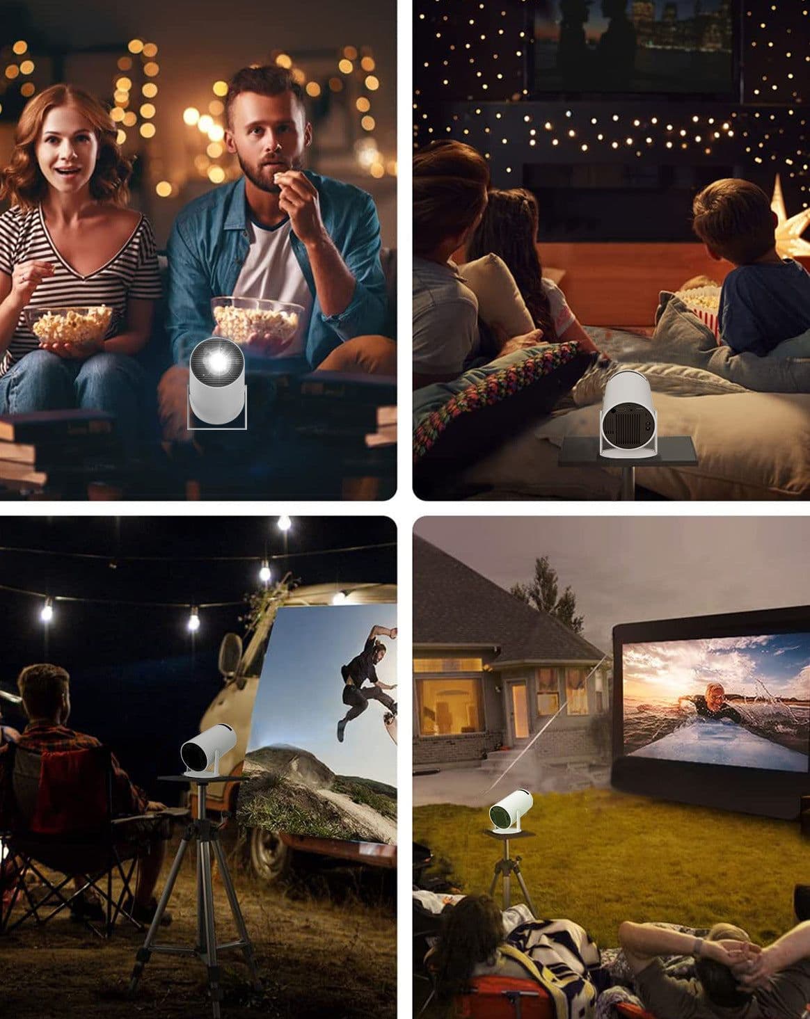 image-HY300 Portable Projector 1280x720 Android 11