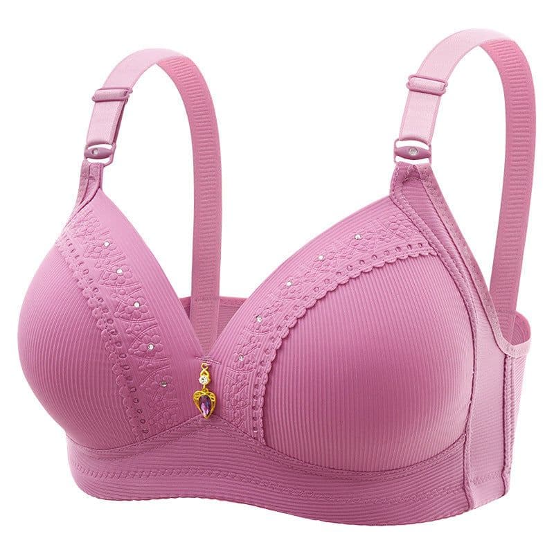 image-Women's Gathered Lift Bra - Milk Ash 36/80 3/4 Cup