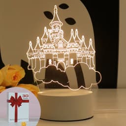 image-Christmas 3D Night Light Table Lamp, Kids' Gift, Modern, USB, 135x210mm