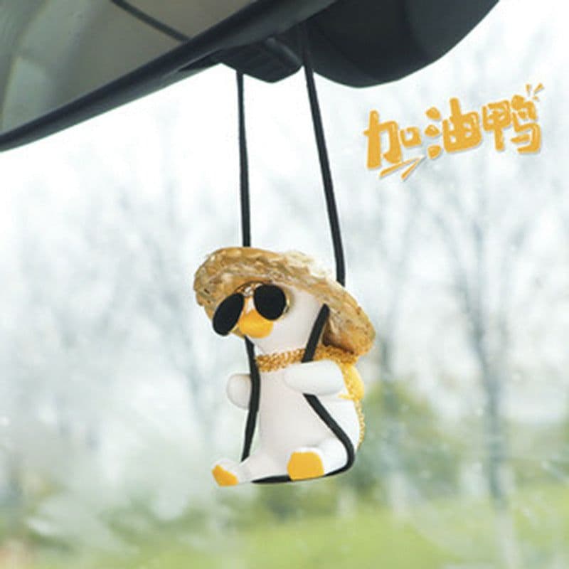 image-Swing Duck Car Pendant Aroma Diffuser