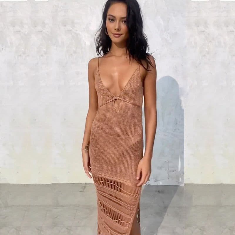 image-Bikini Swimsuit 2023 - Beach Cover-Up Sunscreen Dress