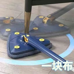 image-Spin Mop with 360° Rotating Head - Stainless Steel