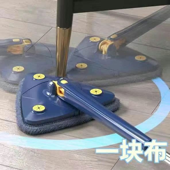 image-Spin Mop with 360° Rotating Head - Stainless Steel