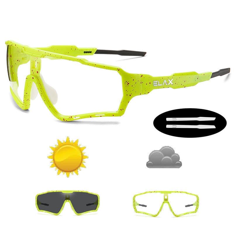 image-ELAX Cycling Glasses Color-Changing Windproof AP