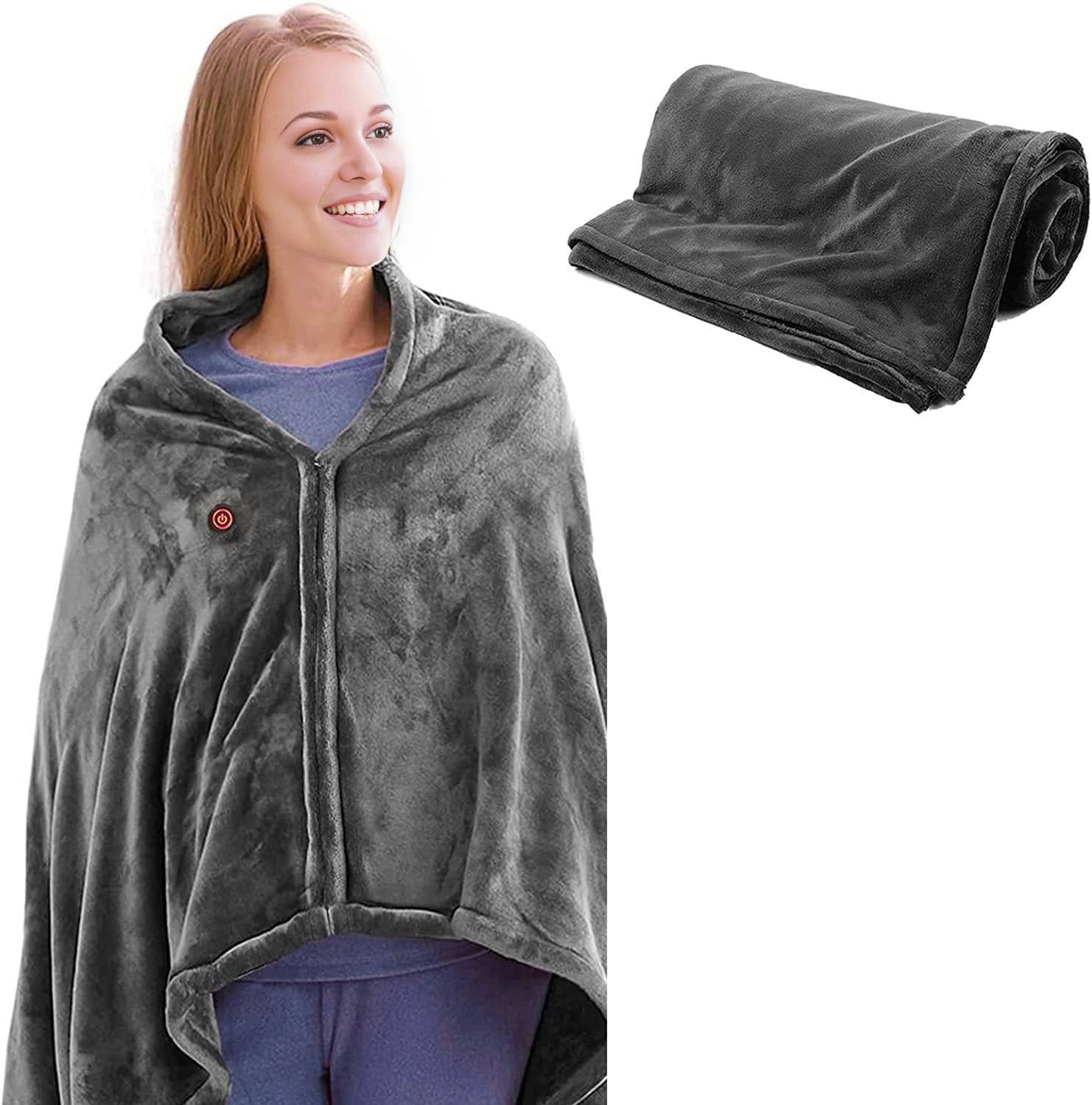 image-Smart Electric Flannel Heating Blanket USB Charging - Cold Protection