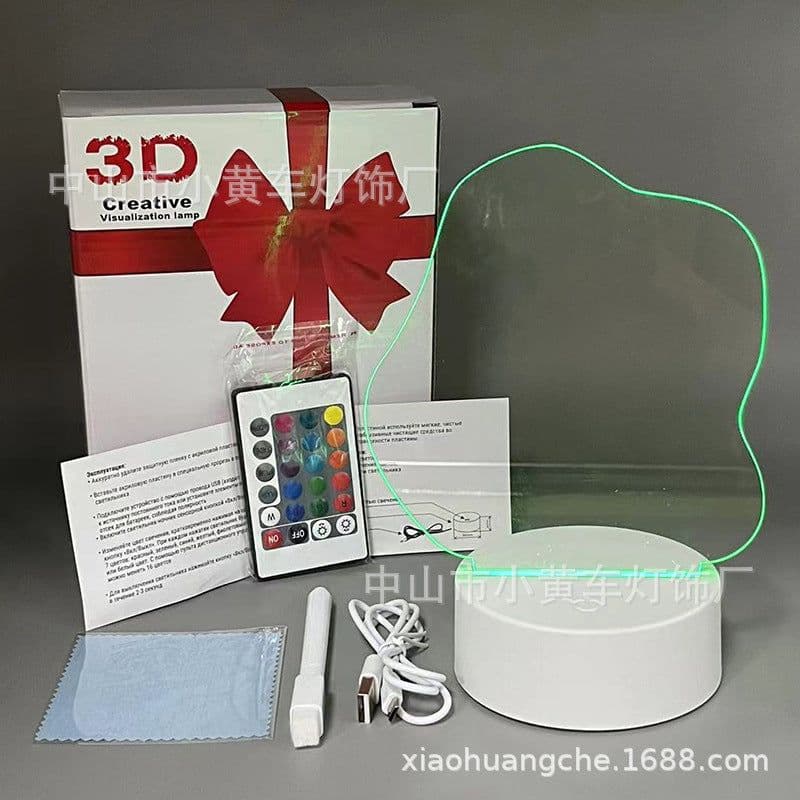 image-16-Color Remote USB 3D Night Light Erasable Graffiti Board Lamp 12*15