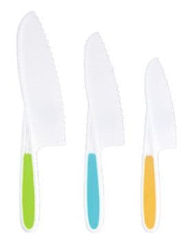 image-Children's Plastic Knife Set 19pc - Serrated Blade