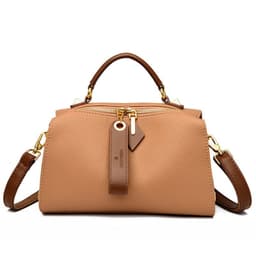 image-Boston Shoulder Bag - Black PU Casual