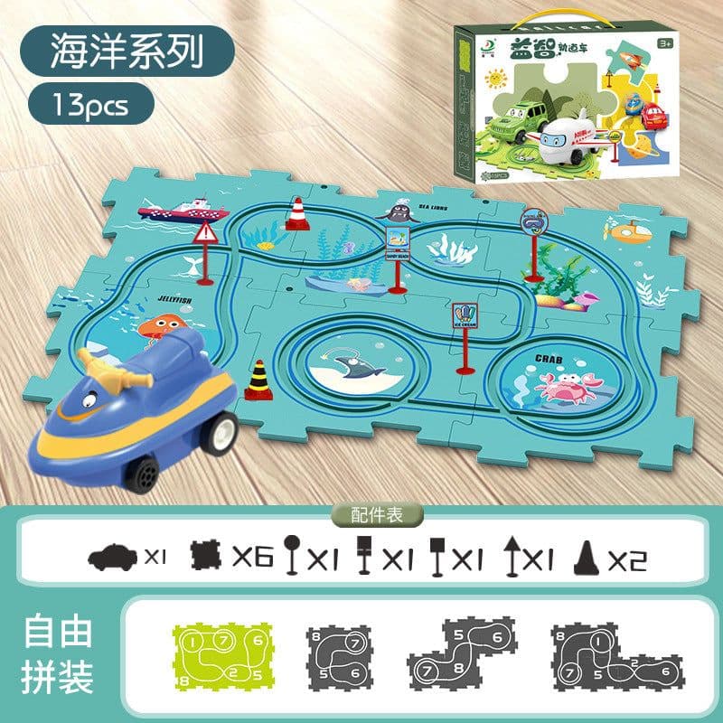 image-Di Paypal Electric Track Puzzle Car Toy