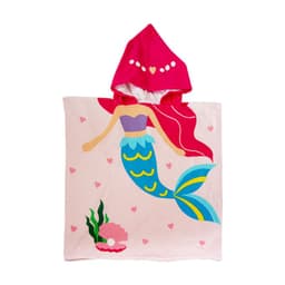 image-Children's Hooded Bathrobe Towel - Pink 60x120cm