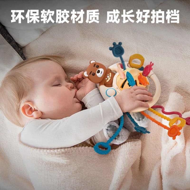 image-Baby Finger Piano Toy - Pink Pig Musical Press & Chew