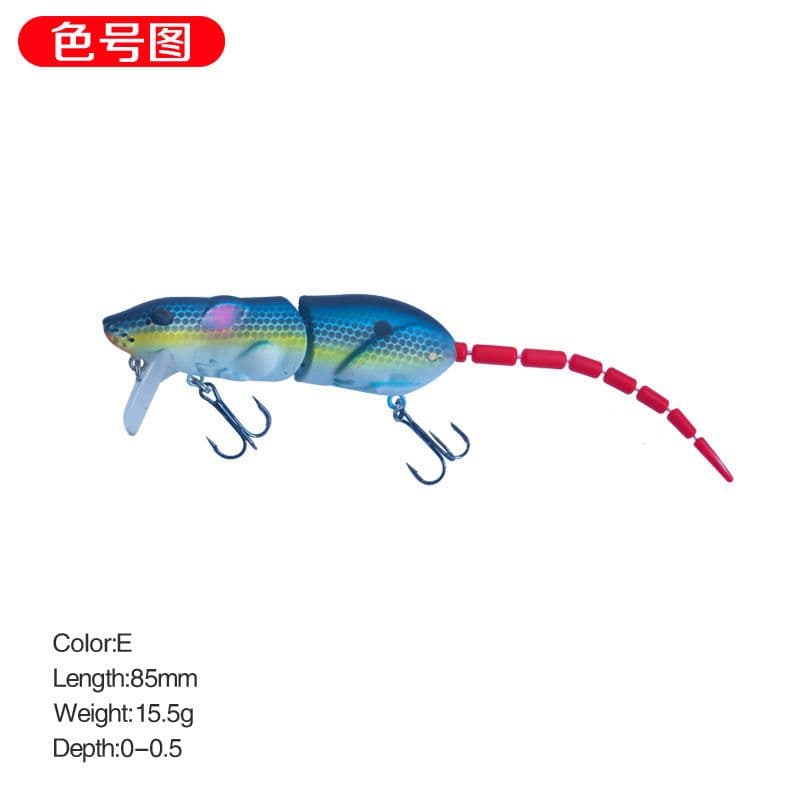 image-15.5g/15.5cm luya bait mouse bionic broken section long throw pencil mino cocked mouth artificial bait fake bait 9008