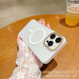 image-Magsafe Frosted Magnetic iPhone Case - Transparent White 11/15 Protection