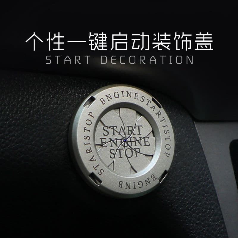 image-Universal Zinc Alloy Motorcycle Start Button Protection Cover - Ignition Switch Ring