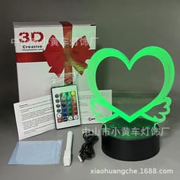 image-16-Color Remote USB 3D Night Light Erasable Graffiti Board Lamp 12*15