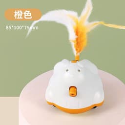 image-Electric cat toys cat feather fishing rod cat teasing stick turntable pet automatic self-hilarious laser cat teasing toys