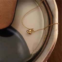 image-Ke Yi Heart Black Diamond Necklace - 41-50cm