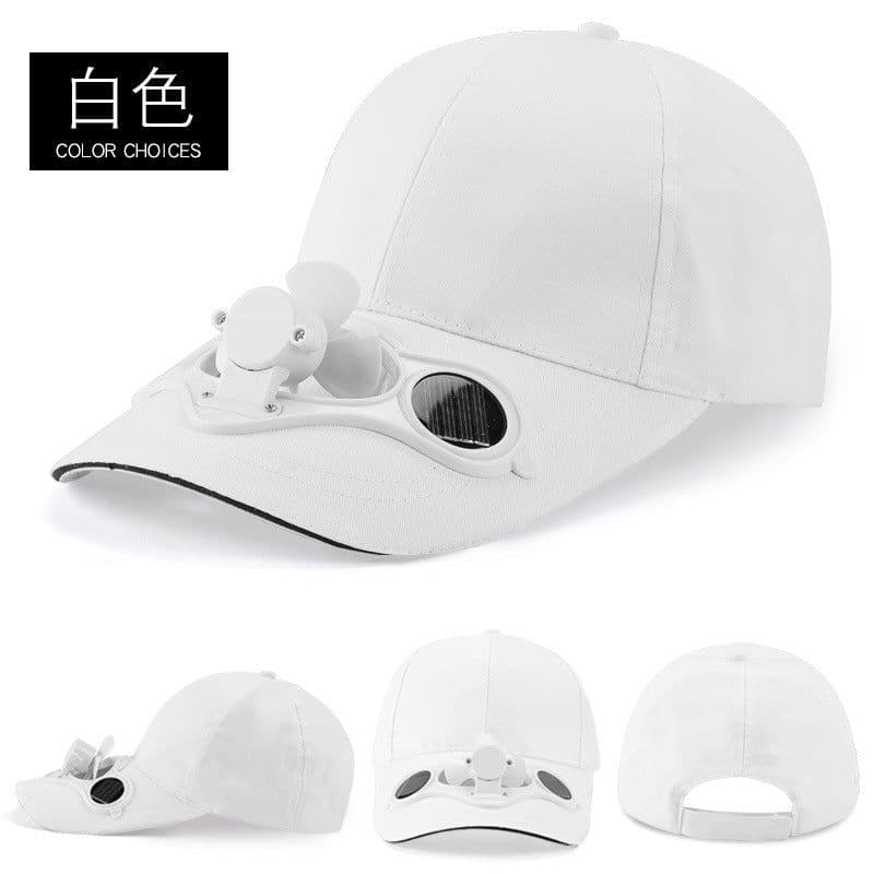 image-Men's Solar Fan Hat with Logo