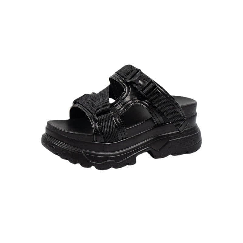 image-T Strap Sandals - White Patent Leather Size 43
