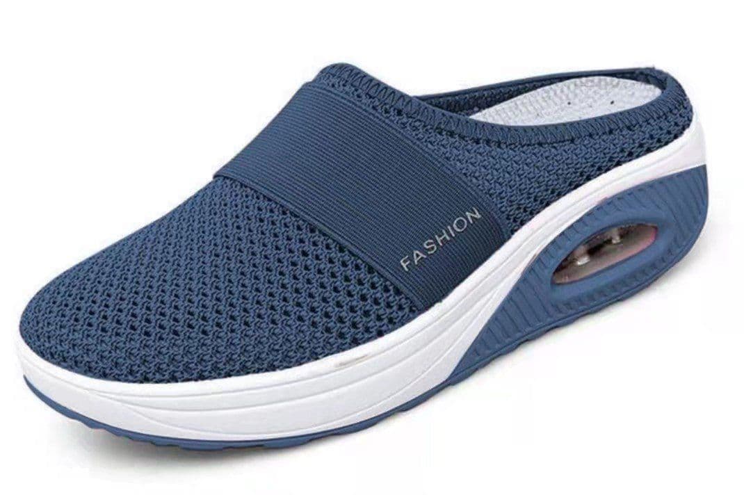 image-Women's Baotou Mesh Slippers Black Size 43