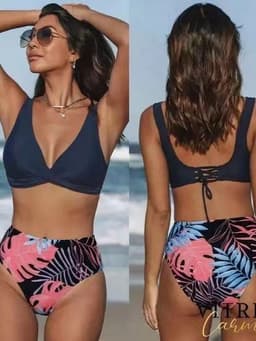 image-2021 bikini European and American spot sexy yellow multi-color bikini export swimsuit for women