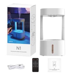 image-Foreign trade anti-gravity drip humidifier anti-gravity water drop backflow atomizer LED colorful night light APP remote control