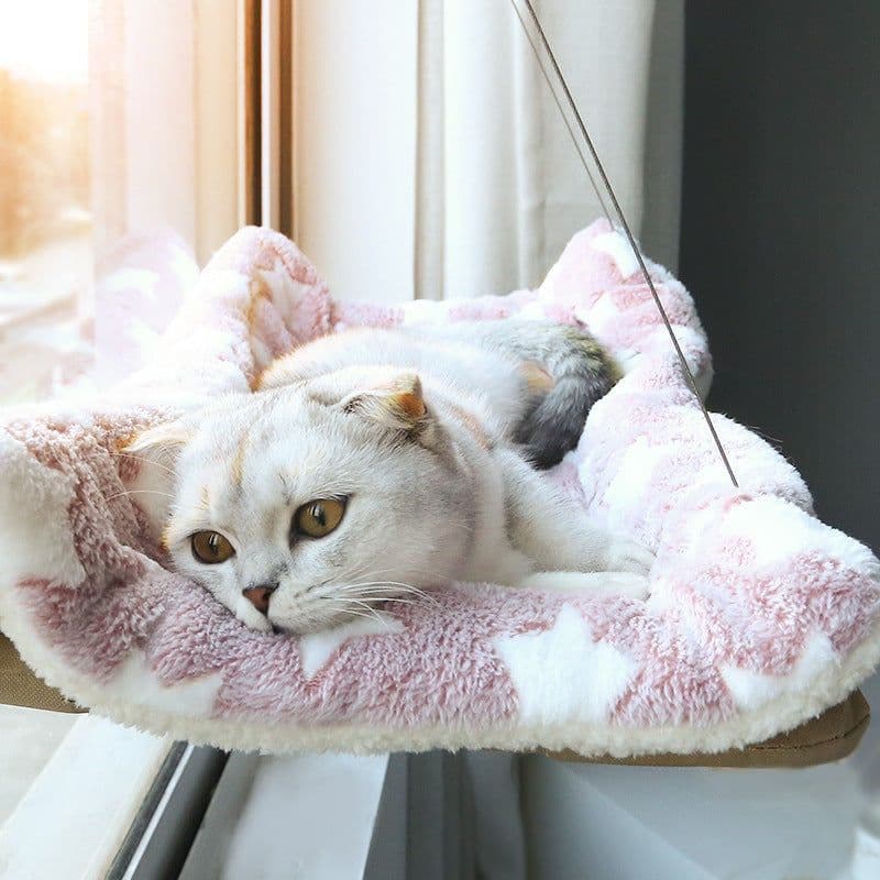 image-Pet Hammock - Suction Cup Cat Nest - Mint Green - Washable