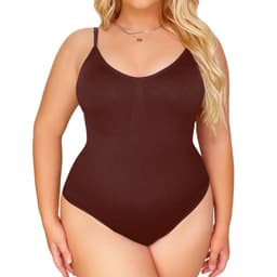 image-Oles Seamless Thong - Brown Nylon 3XL