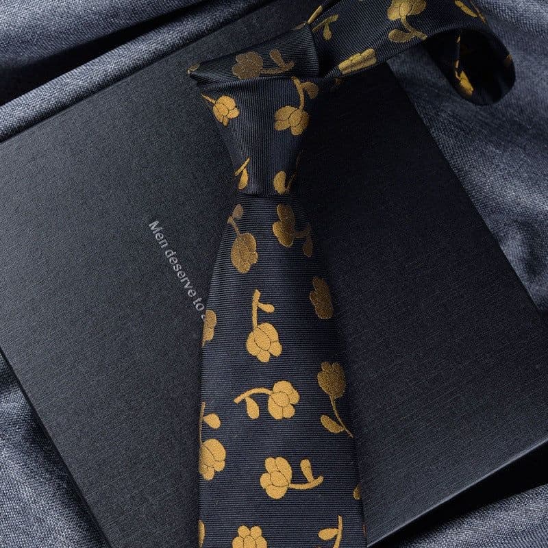 image-Necktie Silk 8CM Retro Business Men's Fashion