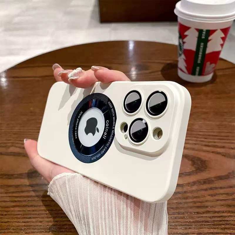 image-iPhone 14 Pro Max Magnetic Phone Case - PC Material, Frosted, Antique White