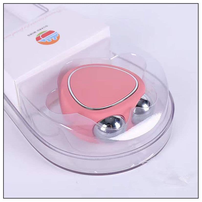 image-Micro-current Beauty Massager - Pink Face Lift Tool
