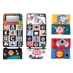 image-Aipinqi new black and white funhouse mirror toy visual stimulation foldable